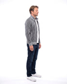 Men's Knit Vest with Collar Closure