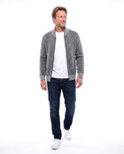Men's Knit Vest with Collar Closure