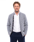 Men's Knit Vest with Textured Pattern