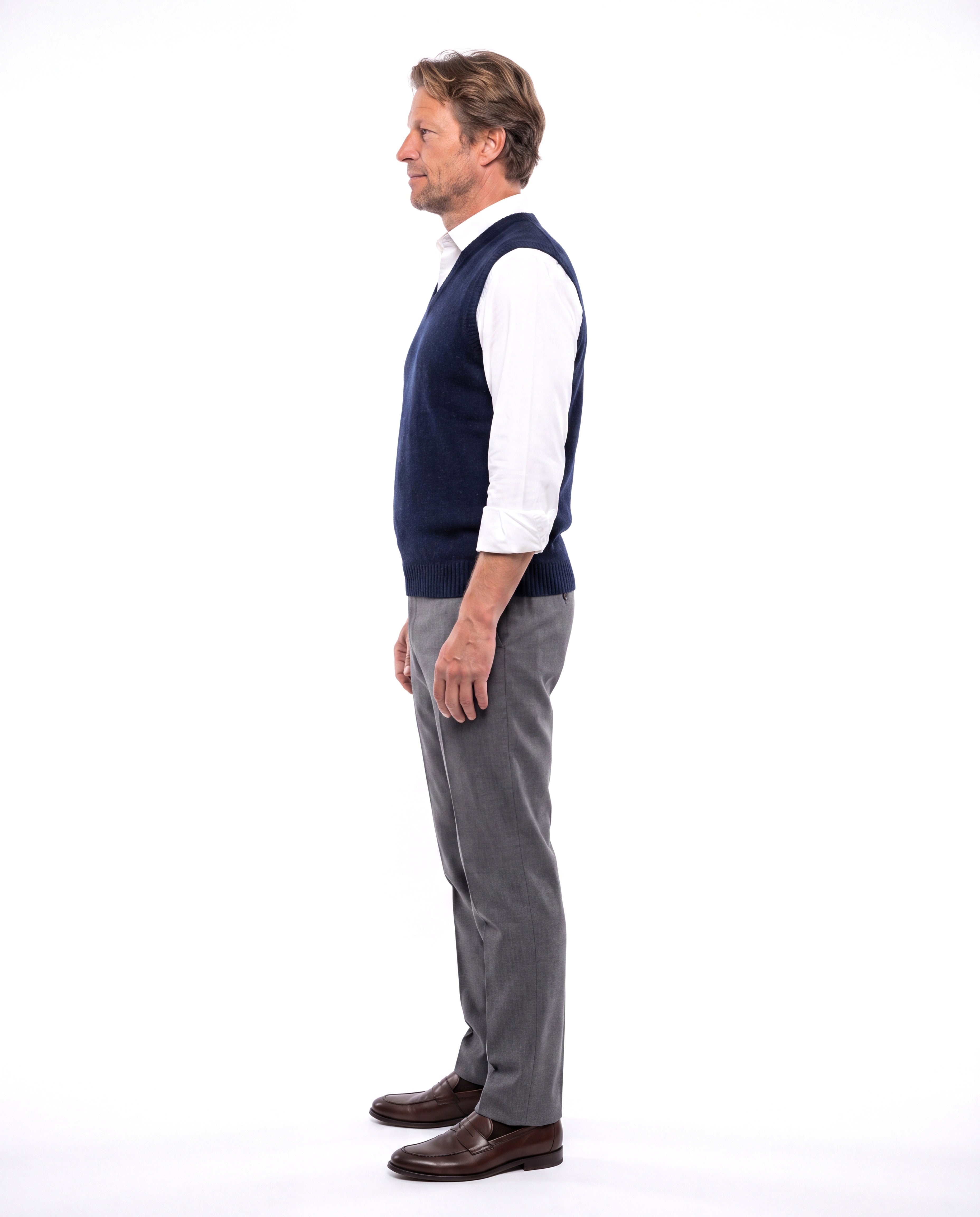 Men's Knit Vest with V-Neck
