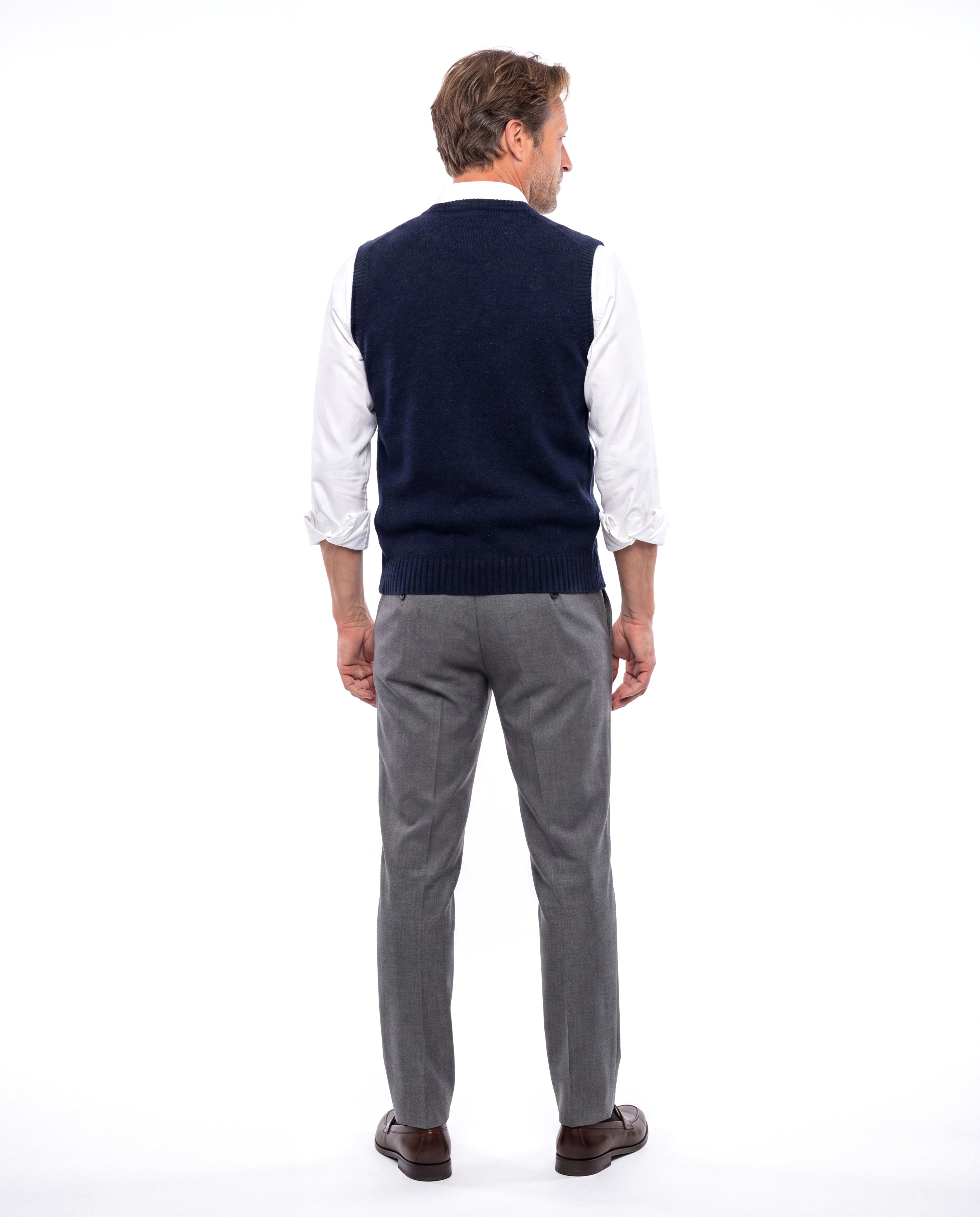 Men's Knit Vest with V-Neck
