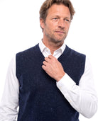 Men's Knit Vest with V-Neck