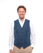 Men's Denim Vest with Welt Pockets