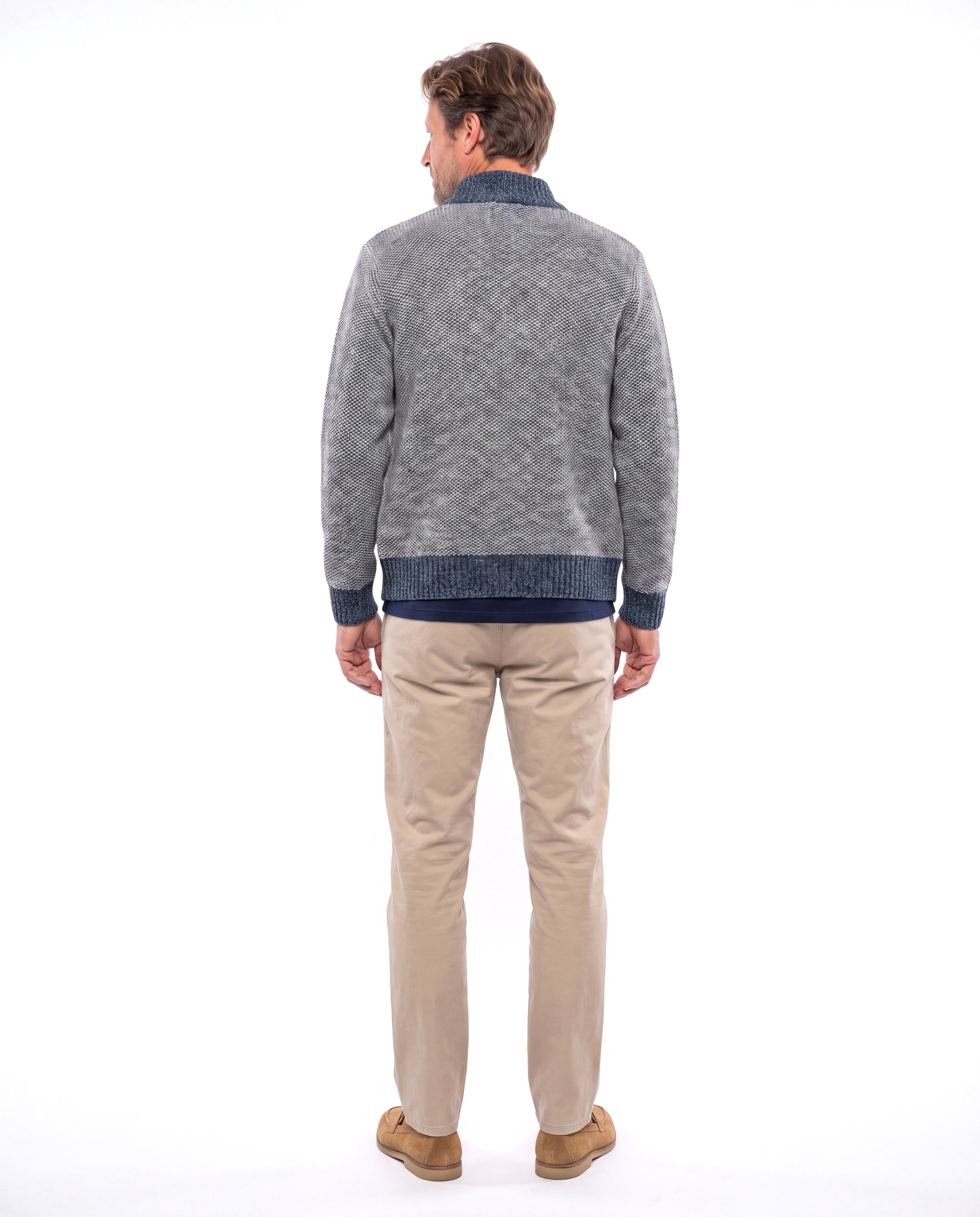 Men's Wool Vest with Zip Closure