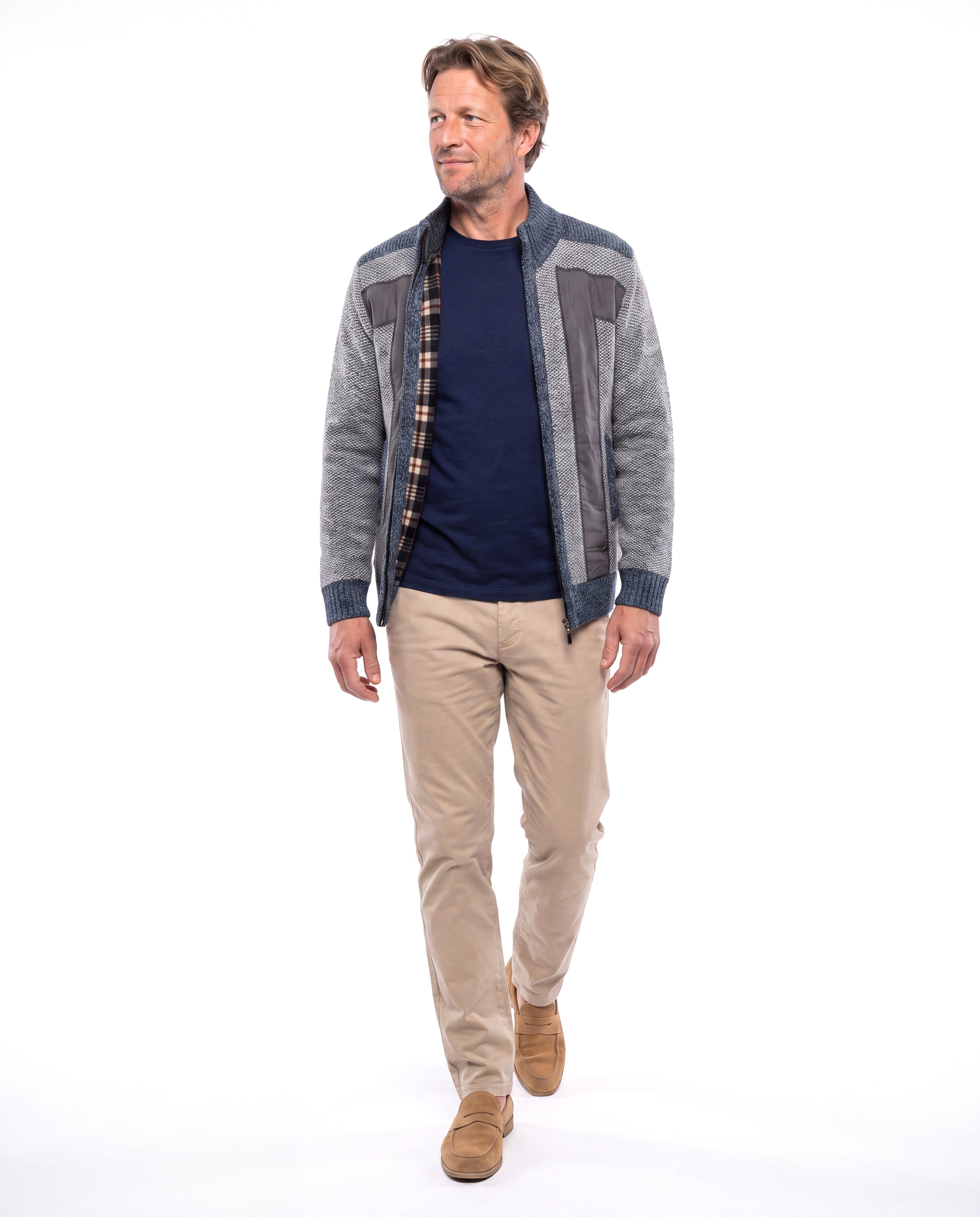 Men's Wool Vest with Zip Closure