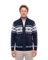 Men's Cotton Cardigan with Collar Detail