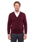 Men's Knitted Cardigan with V-Neck