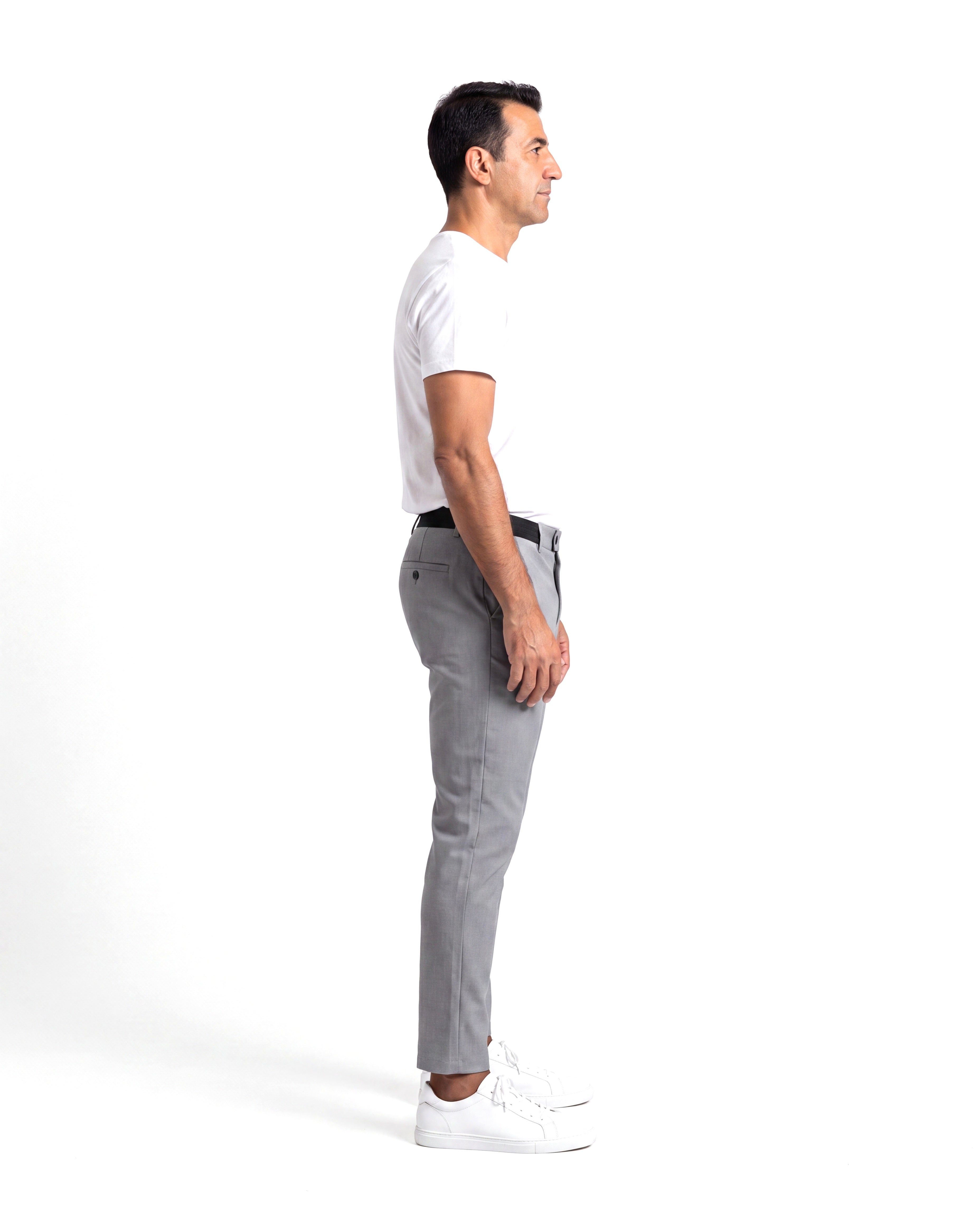 Men's Cotton Trousers with Slant Pockets