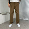 Victor | Relaxed Wide-Leg Pleated Trousers