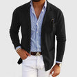 Men's Knit Blazer Cardigan Notch Lapel