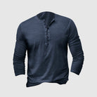 Caleb | Casual Cotton Henley T-Shirt - Valereo