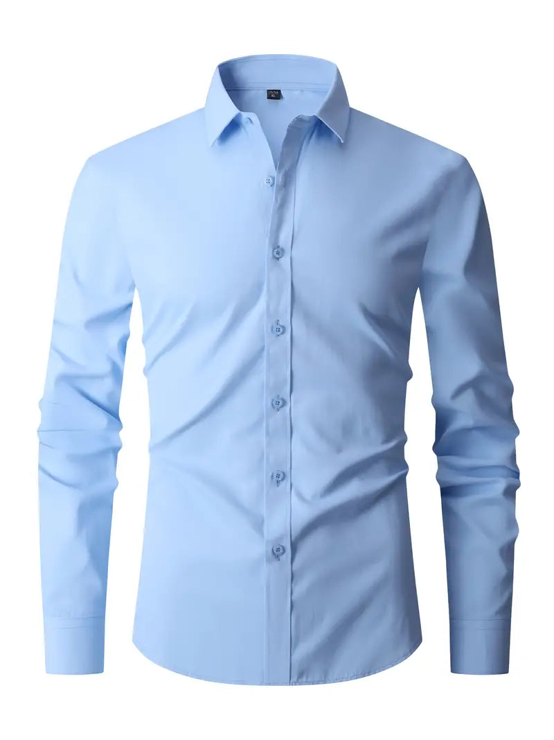 Caleb | Elegant Slim-Fit Dress Shirt - Valereo