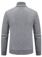 Caleb | Refined Plaid Knit Cardigan - Valereo