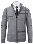 Caleb | Refined Plaid Knit Cardigan - Valereo