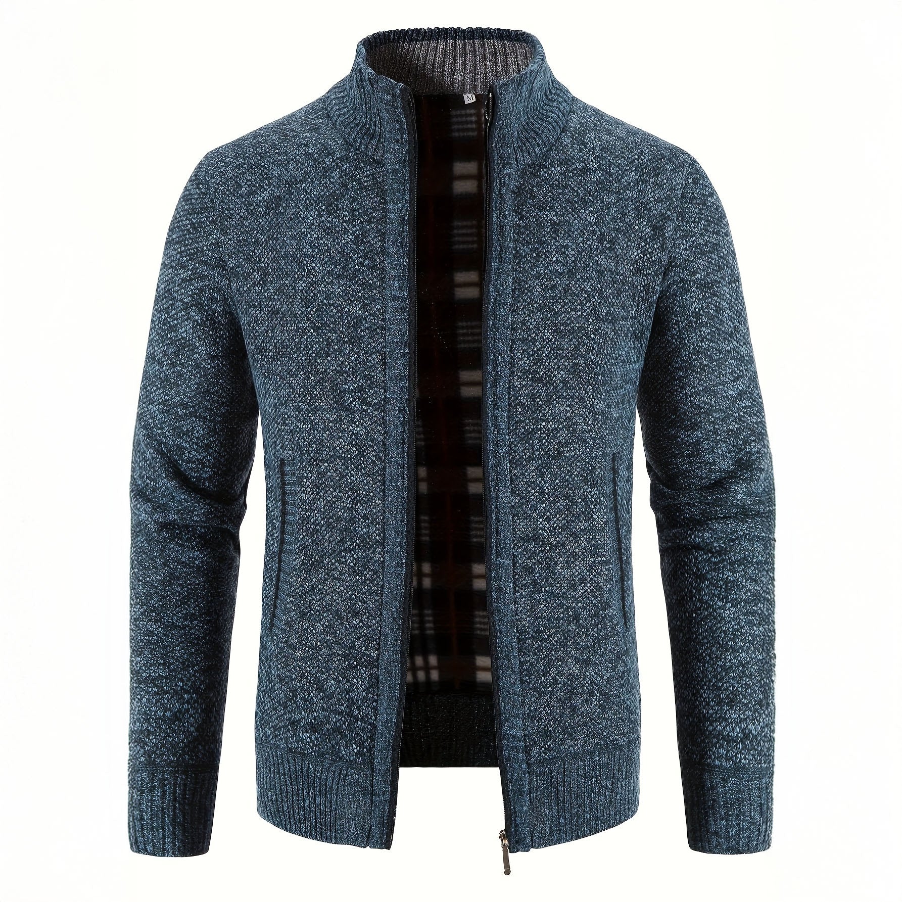 Caleb | Refined Zip Knit Cardigan - Valereo