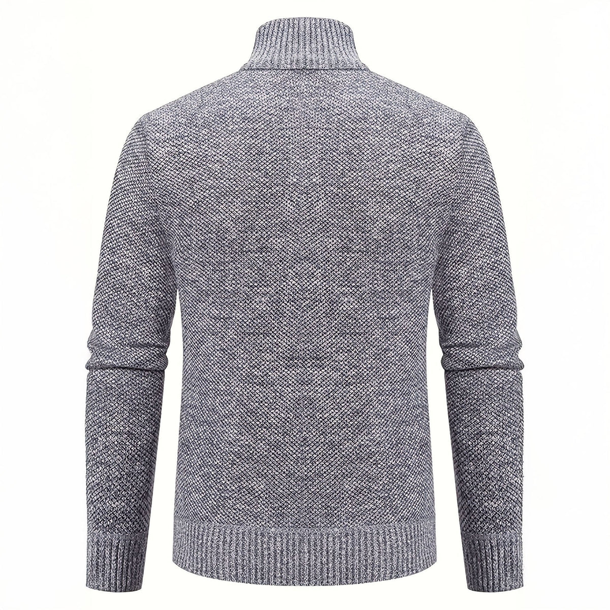 Caleb | Refined Zip Knit Cardigan - Valereo