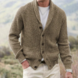 Men's Shawl Collar Knit Cardigan Button Front
