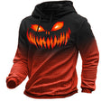 Harlan | Spooky Pumpkin Waffle Hoodie