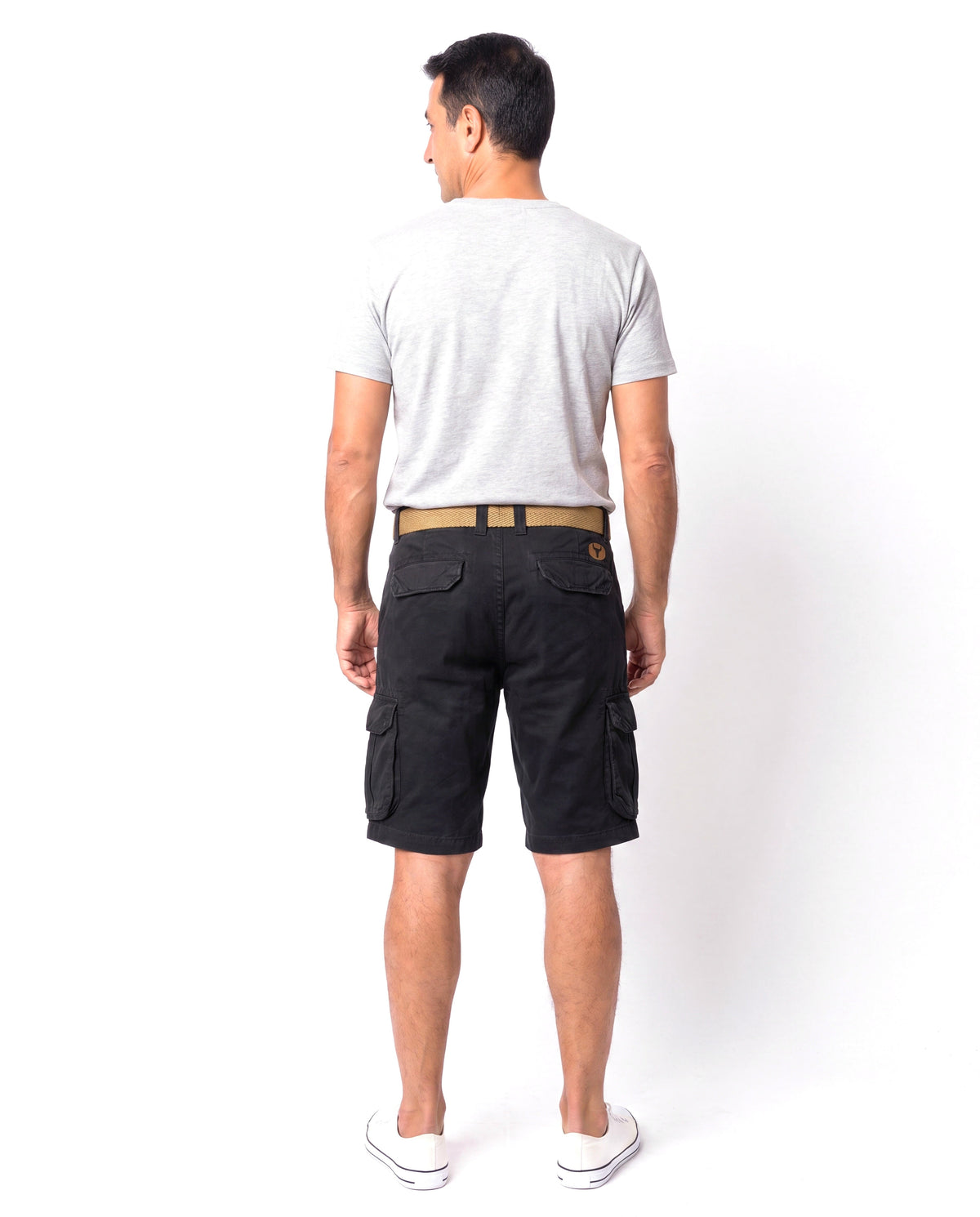 Cole | Casual Belted Cargo Shorts - Valereo