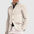 Men's Knit Cardigan Stand Collar