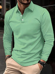 Men's Long Sleeve Polo Shirt Tailored Fit