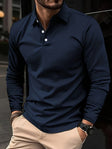 Men's Long Sleeve Polo Shirt Tailored Fit