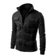 Men's Stand Collar Jacket Zip Front