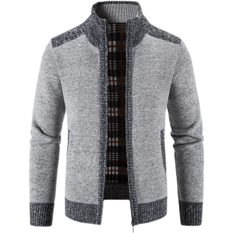 Daniel | Cozy Fleece-Lined Knit Cardigan - Valereo