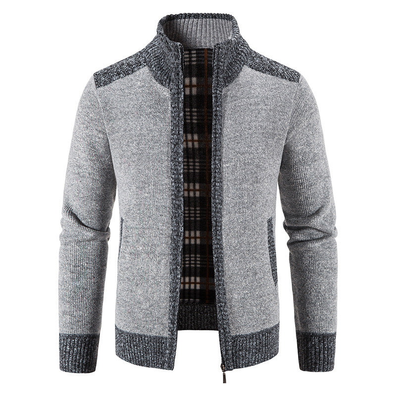 Daniel | Cozy Fleece-Lined Knit Cardigan - Valereo