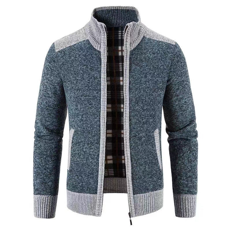 Daniel | Cozy Fleece-Lined Knit Cardigan - Valereo
