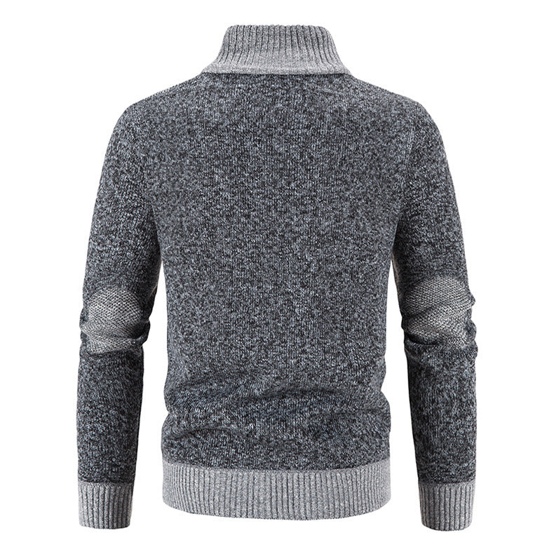Daniel | Cozy Fleece-Lined Knit Cardigan - Valereo