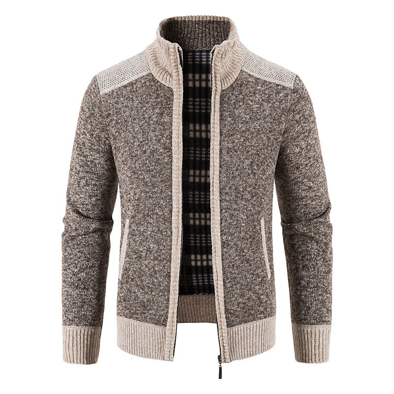 Daniel | Cozy Fleece-Lined Knit Cardigan - Valereo