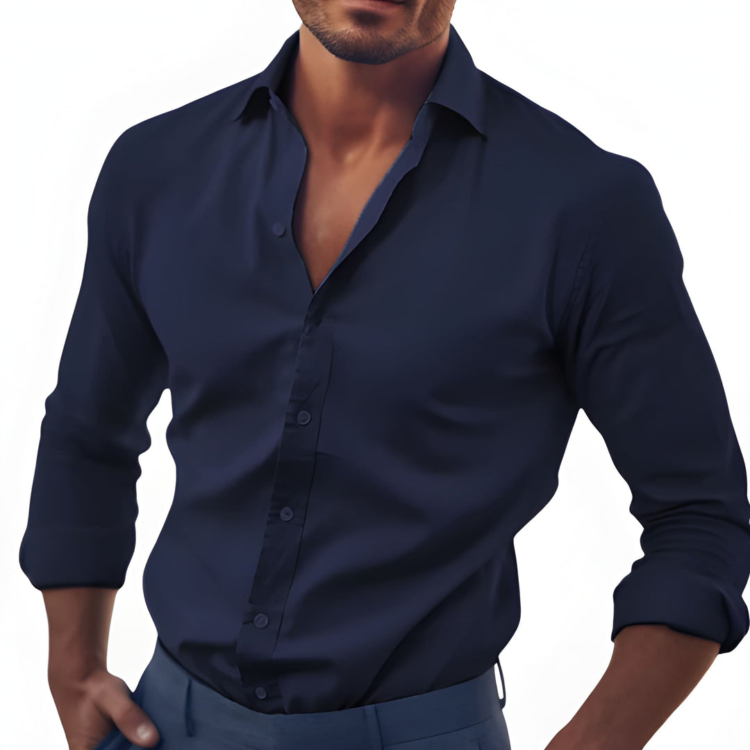 Daniel | Elegant Slim-Fit Button-Up Shirt - Valereo