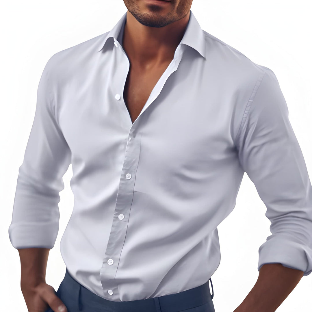 Daniel | Elegant Slim-Fit Button-Up Shirt - Valereo