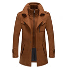 Daniel | Refined Wool Layered-Collar Peacoat Jacket - Valereo
