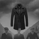 Daniel | Refined Wool Layered-Collar Peacoat Jacket - Valereo