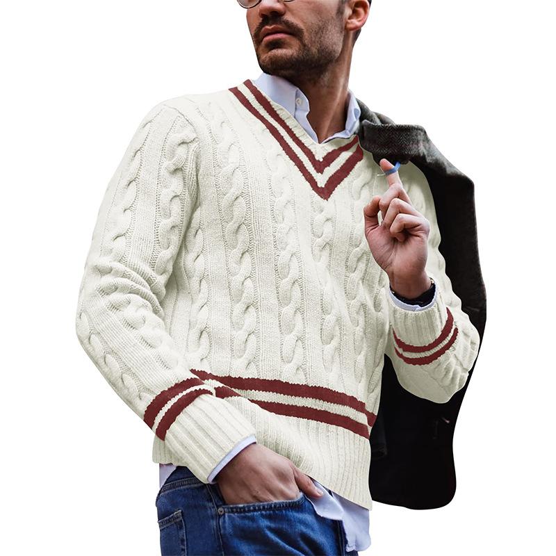 Daniel | Timeless Cable Knit Cricket Sweater - Valereo