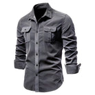 David | Casual Cotton Pocket Shirt - Valereo