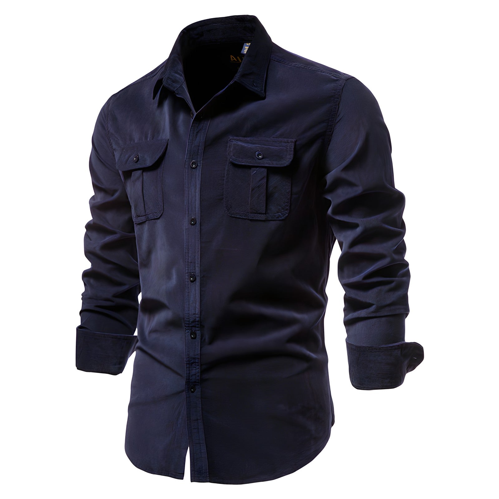 David | Casual Cotton Pocket Shirt - Valereo