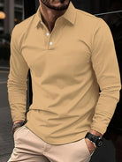 David | Classic Long Sleeve Polo Shirt - Valereo