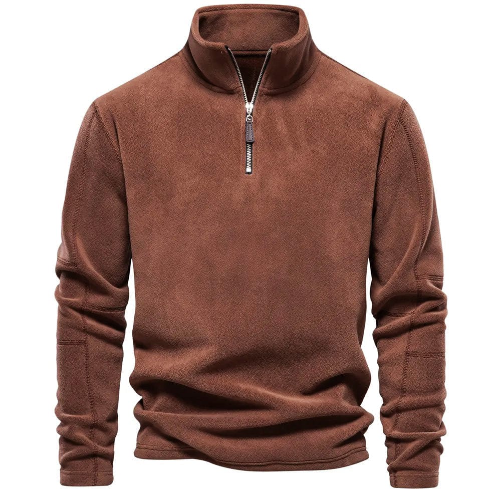 David | Cozy Fleece Quarter-Zip Sweater - Valereo