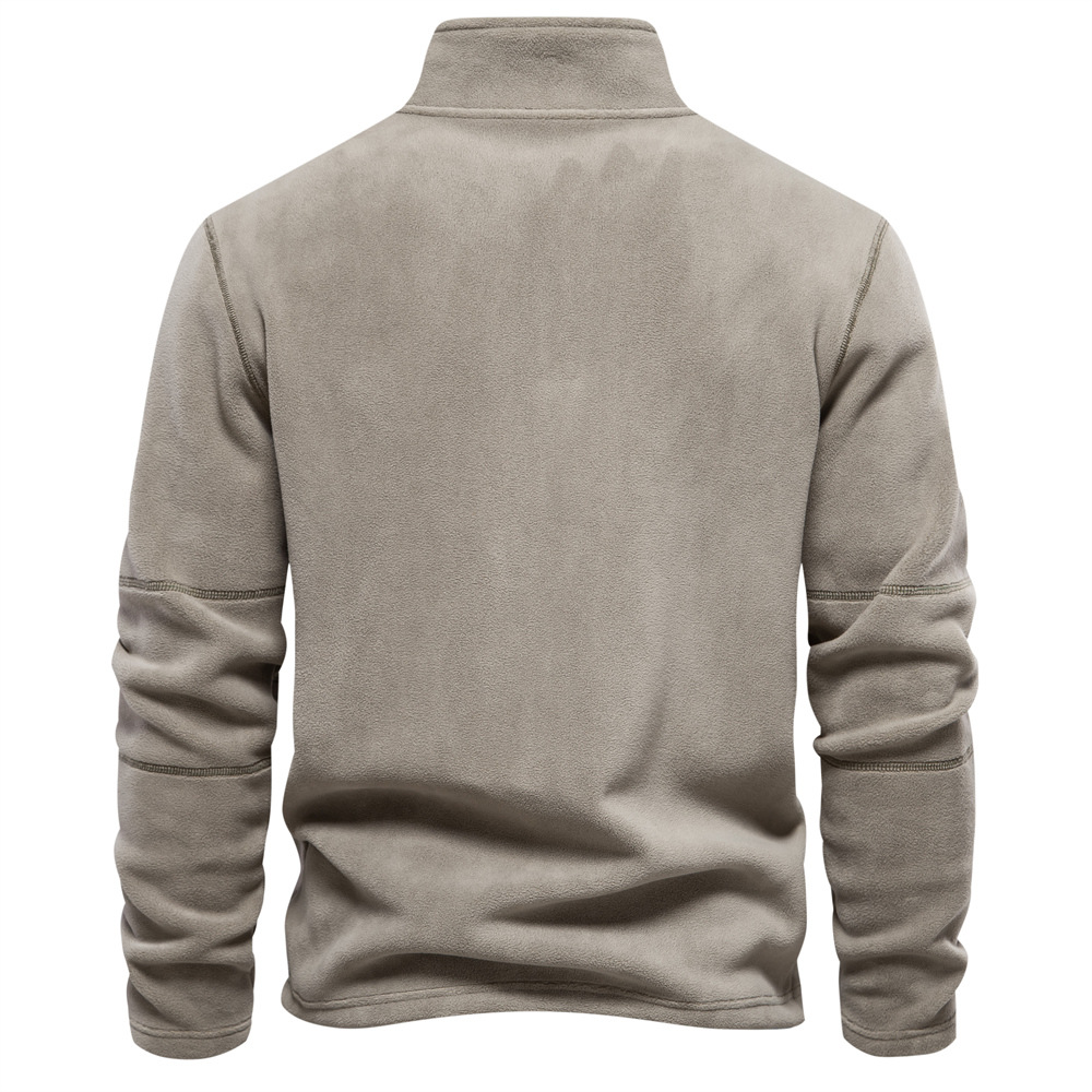 David | Cozy Fleece Quarter-Zip Sweater - Valereo