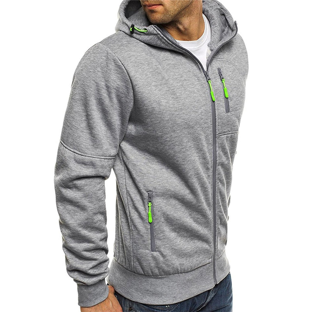 David | Modern Zip-Up Sport Hoodie - Valereo
