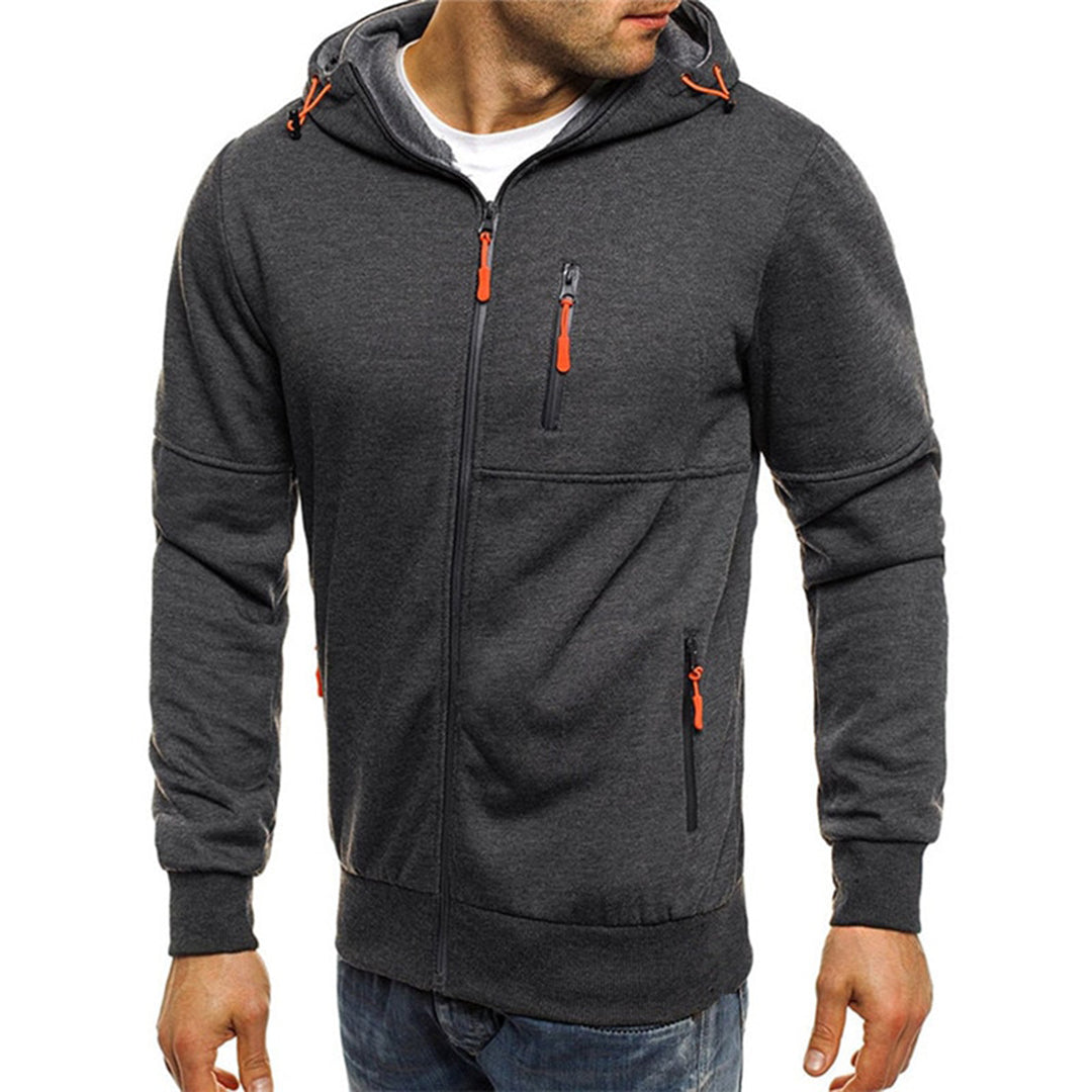 David | Modern Zip-Up Sport Hoodie - Valereo