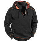 David | Stylish Quarter-Zip Contrast Hoodie - Valereo