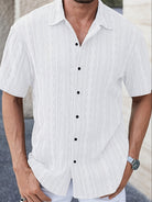 David | Stylish Textured Knit Shirt - Valereo