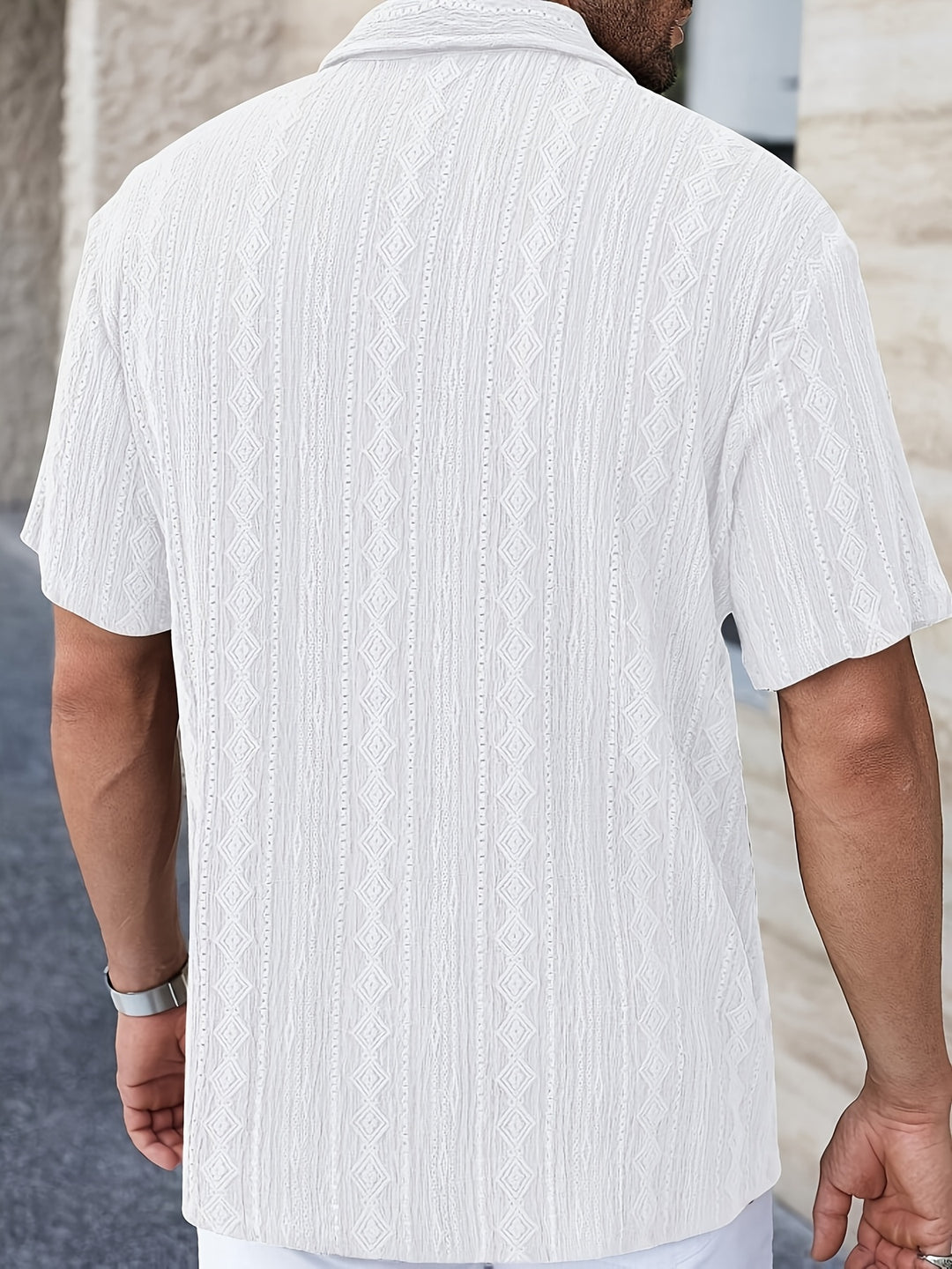 David | Stylish Textured Knit Shirt - Valereo