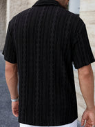 David | Stylish Textured Knit Shirt - Valereo