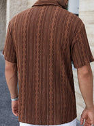 David | Stylish Textured Knit Shirt - Valereo