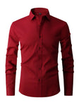 Classic Slim Fit Button-Up Shirt Men